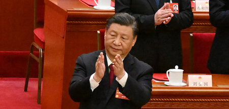 Xi Jinping während der Jahrestagung des Volkskongresses (13.3.20...