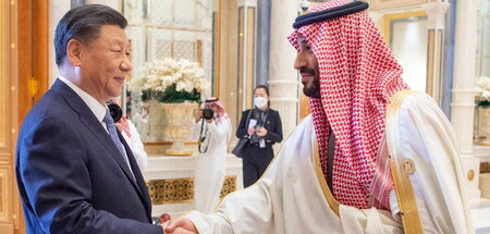 Entspanntes Verhältnis: Chinas Prädident Xi und Saudi-Arabiens K...