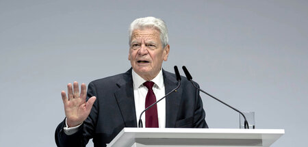 »Dann wird die Nation wuschig«: Joachim Gauck am Mittwoch in Han...