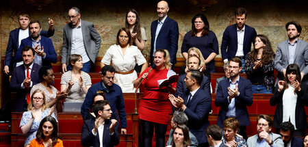 Mathilde Panot, Fraktionschefin der linken La France insoumise, ...