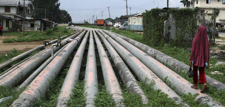 Die Kapazität der Pipeline ist mit 30 Milliarden Kubikmetern im ...