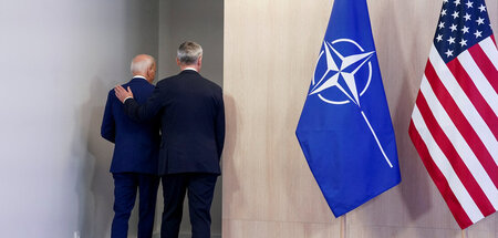 US-Präsident Joseph Biden und NATO-Generalsekretär Jens Stoltenb...