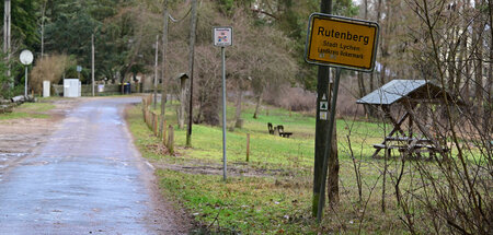 Ortseingangsschild des Lychener Ortsteils