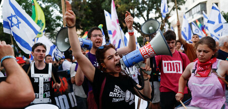 Demonstration gegen die »Justizreform« des israelischen Premierm...