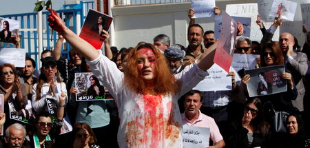 Protest gegen die Tötung von Mahsa Amini in Erbil, der Hauptstad