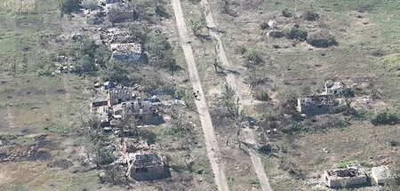 Ukrainische Soldaten in Robotyne, Zaporizhzhia, 25.8.2023