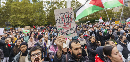 Kundgebung zur Solidarität mit den Palästinensern (Frankfurt am ...