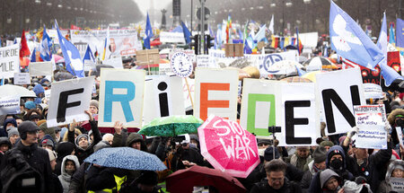 Friedensdemonstration in Berlin (Februar 2023)