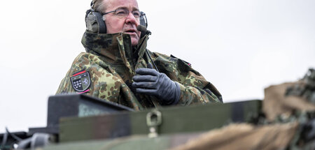 Kriegsertüchtigungsminister Pistorius beim Besuch der Generalfel...