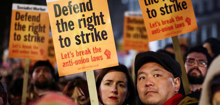 Davon soll es nun mehr geben: Aktion zur Verteidigung des Streik...