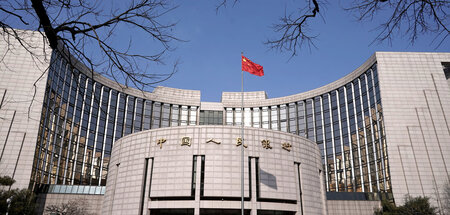 Die chinesische Zentralbank in Bejing