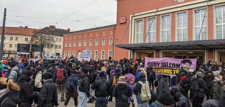 Wie jedes Jahr versammelten sich am Sonntag in Dessau Hunderte D...