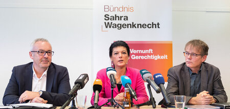 Alexander Ulrich, Sahra Wagenknecht und Andreas Hartenfels (von ...