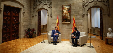 Treffen zwischen Spaniens Premierminister Sánchez und dem katala