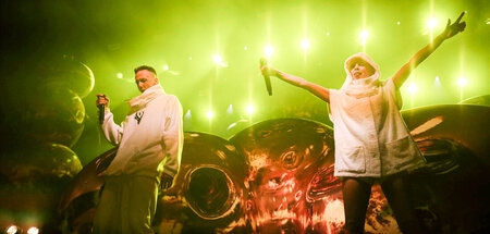 Ninja und Yolandi Visser von Die Antwoord in der Columbiahalle (...