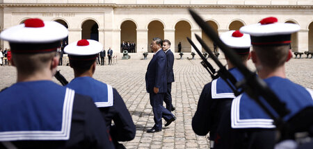 Empfang Xi Jinpings in Paris am 6. Mai