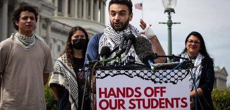 Unterstützung der Studentenproteste durch US-Abgeordnete Rashida...