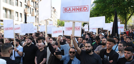 Die Demonstranten in Hamburg richteten sich am Sonnabend gegen d...