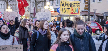 Demonstration in Nürnberg am Internationalen Tag gegen Rassismus...