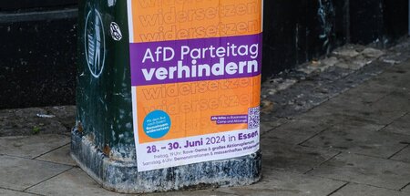 Plakat in Düsseldorf (15.6.2024)