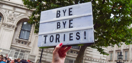 Sunak geht, Starmer kommt: In der Londoner Downing Street am Tag...