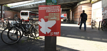 Wahlplakat der Deutschen Kommunistischen Partei in Hamburg