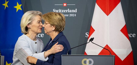 Steht der EU sehr nah: Viola Amherd (r.) mit Ursula von der Leye...