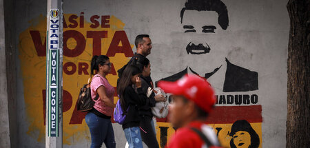 Maduro-Propaganda in Caracas (2.8.2024)