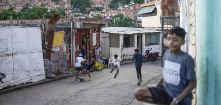 Die Menschen in Caracas wollen Frieden und sich nicht für auswär...