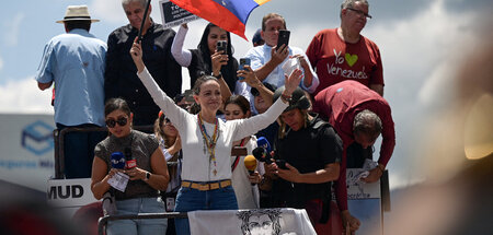 Rechte Verlierer feiern sich: Solche Bilder liefert auch Machado...