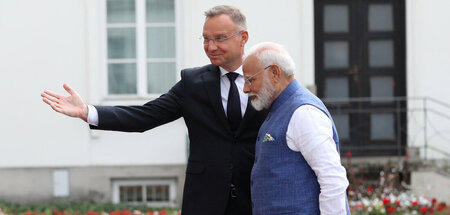 Rechtsausleger unter sich: Indiens Premier Modi und Polens Präsi...