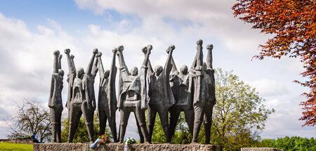 Mahnmal im ehemaligen KZ Mauthausen (16.5.2021)