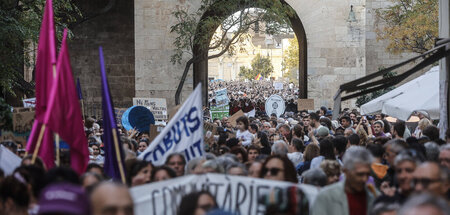 Am 19. Oktober gingen in Valencia Tausende für günstige Mieten u...