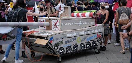 Demonstration von Rheinmetall entwaffnen in Kassel (3.9.2022)