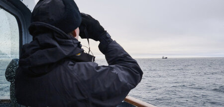 9. Januar, Ostsee: Ein estnisches Marineschiff ist im Rahmen der...