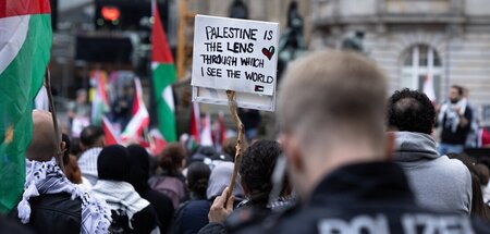 Durch die palästinensische Linse: Solidaritätskundgebung mit meh...