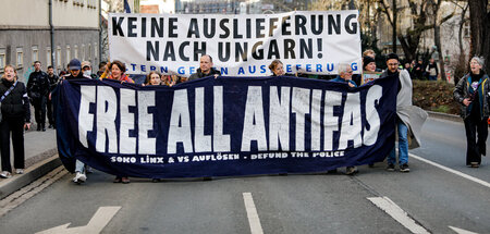 Demonstration gegen die Kriminalisierung von Antifaschismus (Jen...