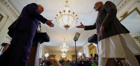 Trumps Drohungen konnten das gute Verhältnis zu Modi anscheinend...