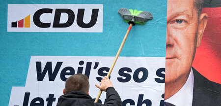 Neues Angebot: In Hamburg wird am Montag SPD-Wahlwerbung für die...