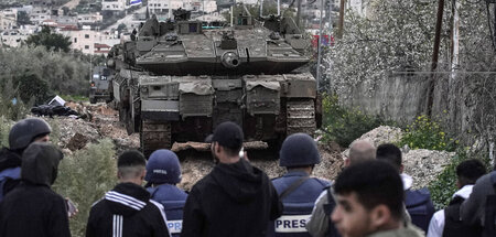 Drohkulisse: Israelische Panzer rücken in Dschenin im Westjordan...