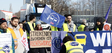 Protest für das Streikrecht am 28. Februar in Wien