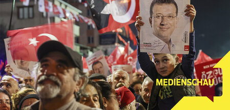 Unterstützer von Ekrem İmamoğlu gingen am Mittwoch in Istanbul m... Unterstützer von Ekrem İmamoğlu gingen am Mittwoch in Istanbul m...