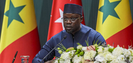 Gab sich in Rabat betont gelassen: Senegals Ministerpräsident Ou... Gab sich in Rabat betont gelassen: Senegals Ministerpräsident Ou...