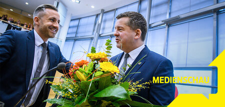 Komplimente von rechtsaußen für den neuen CDU-Ministerpräsidente... Komplimente von rechtsaußen für den neuen CDU-Ministerpräsidente...