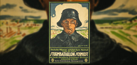 Seelenfängerei fürs Schlachthaus. Rekrutierungsplakat für das »S... Seelenfängerei fürs Schlachthaus. Rekrutierungsplakat für das »S...