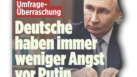 »Kreml-Diktator Wladimir Putin (73)«, Bild, 23.5.2026 »Kreml-Diktator Wladimir Putin (73)«, Bild, 23.5.2026