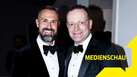 Jens Spahn (r.) und Ehemann Daniel Funke (Berlin, 17.4.2026) Jens Spahn (r.) und Ehemann Daniel Funke (Berlin, 17.4.2026)