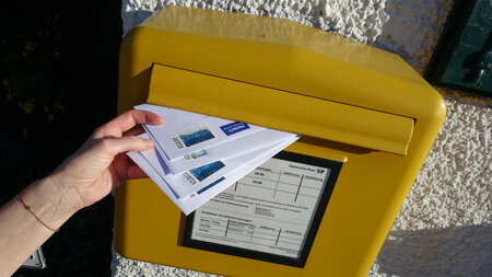 Die Kosten für einen Standardbrief, der heute noch 95 Cent koste... Die Kosten für einen Standardbrief, der heute noch 95 Cent koste...