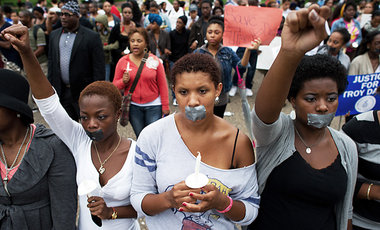 Studenten der Howard-Universit&amp;auml;t protestierten am Mittw...