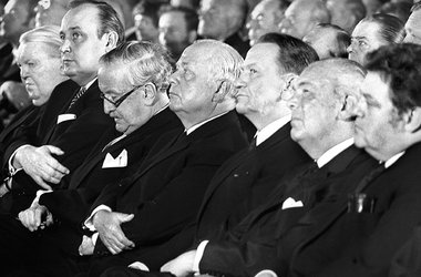 Ludwig Erhard, Hans-Dietrich Genscher, Hermann Josef Abs, Hans-G...